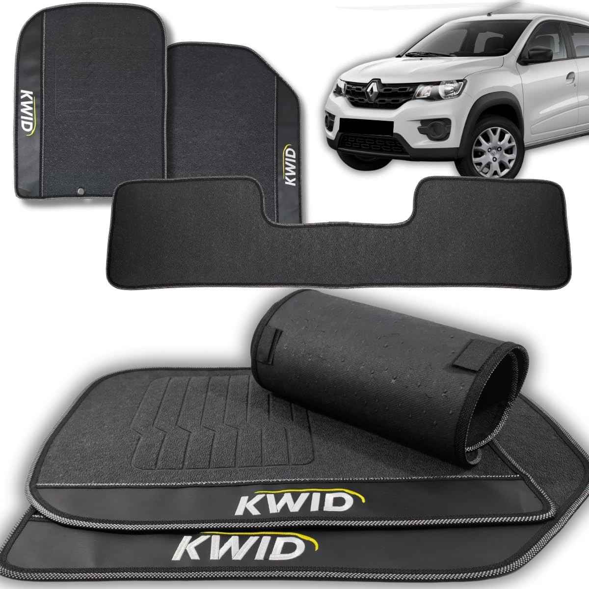 Tapete Emborrachado Kwid 2017-2025: Proteção Total e Fácil Limpeza