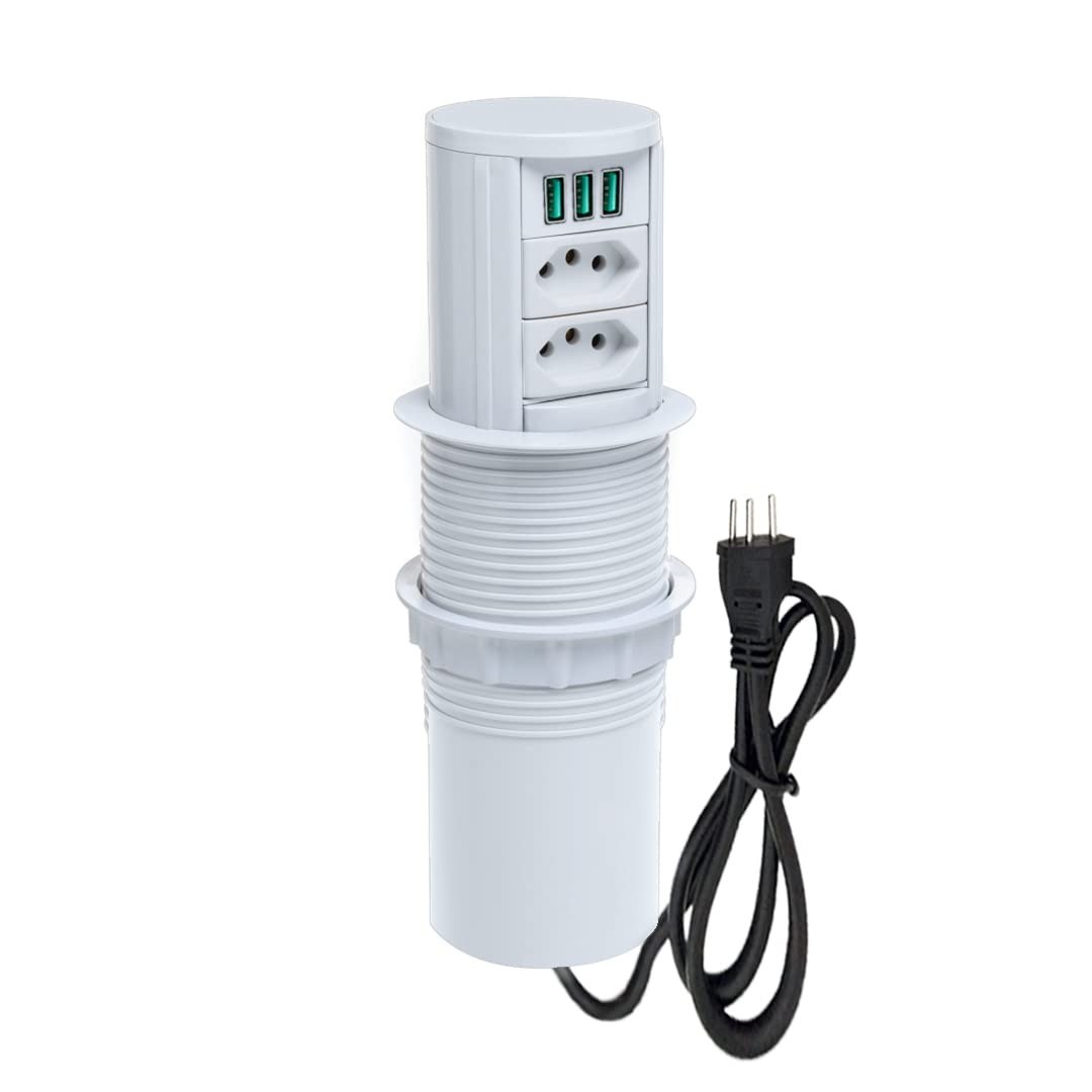 Torre de Tomada Totem Slim Automático: Potência e Praticidade para Seu Espaço