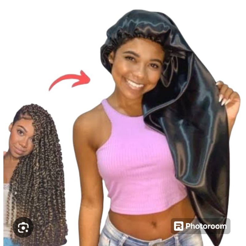 Touca Cetim Gigante: Cabelo Protegido e Lindo!