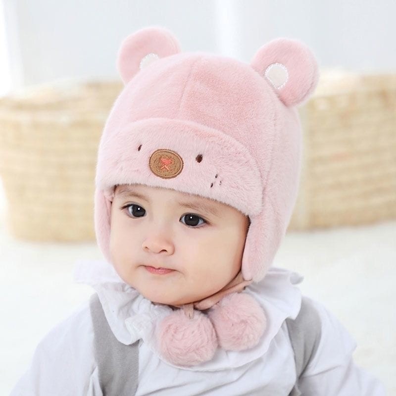 Touca Ursinho Panda Super Macia para Bebê Inverno