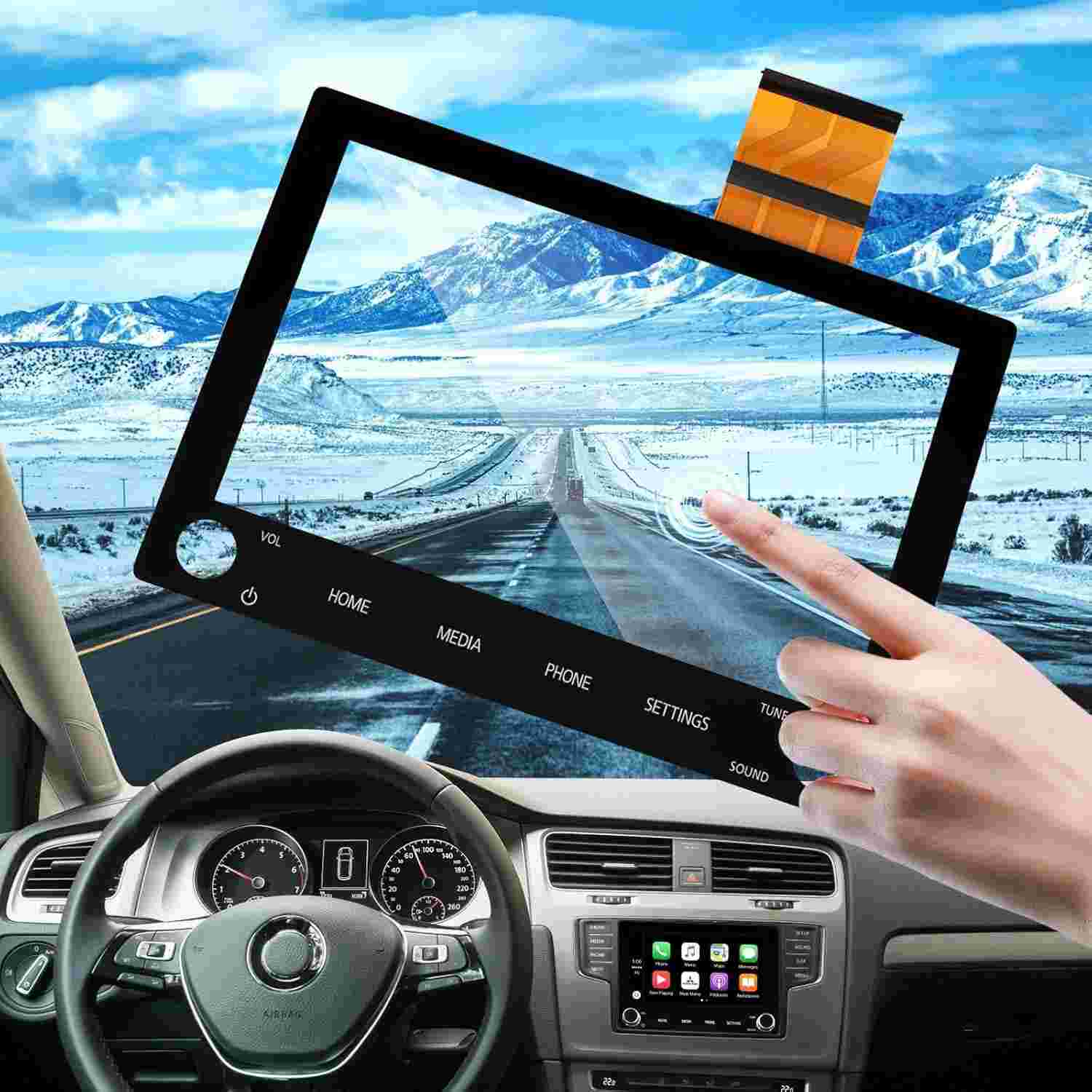 Tela Touchscreen Digitalizador 8" para Mitsubishi Outlander Sport ASX 2019-2022 - Substituição OEM