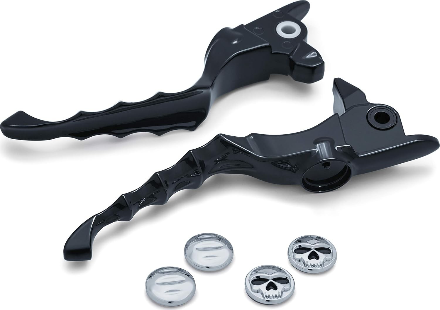 Alavancas Kuryakyn Zombie para Harley-Davidson Touring 2017-19: Estilo e Controle Premium