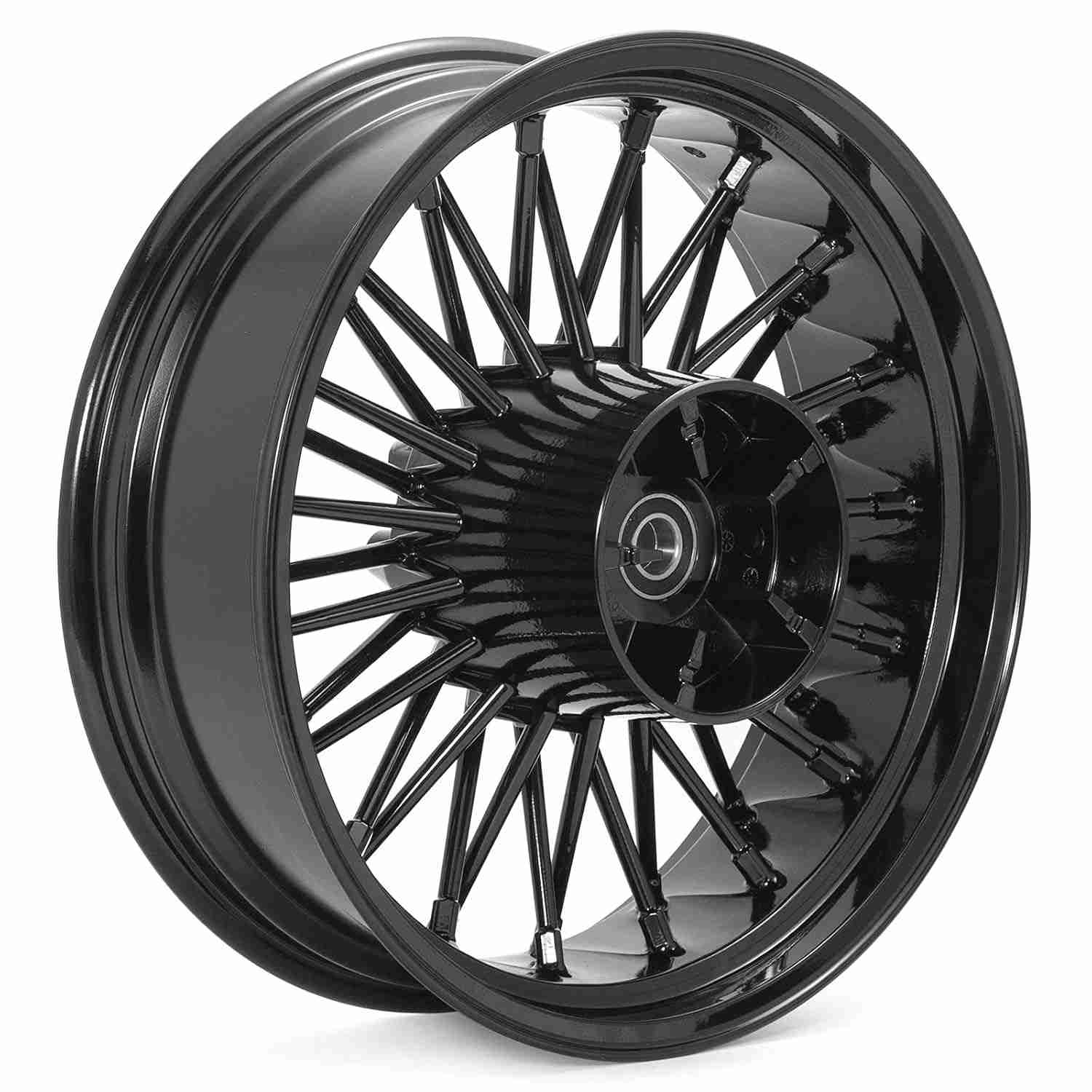 Roda Traseira Fat King 45,7cm Preta Brilhante para Harley Touring 2009-2023 - Estilo e Performance