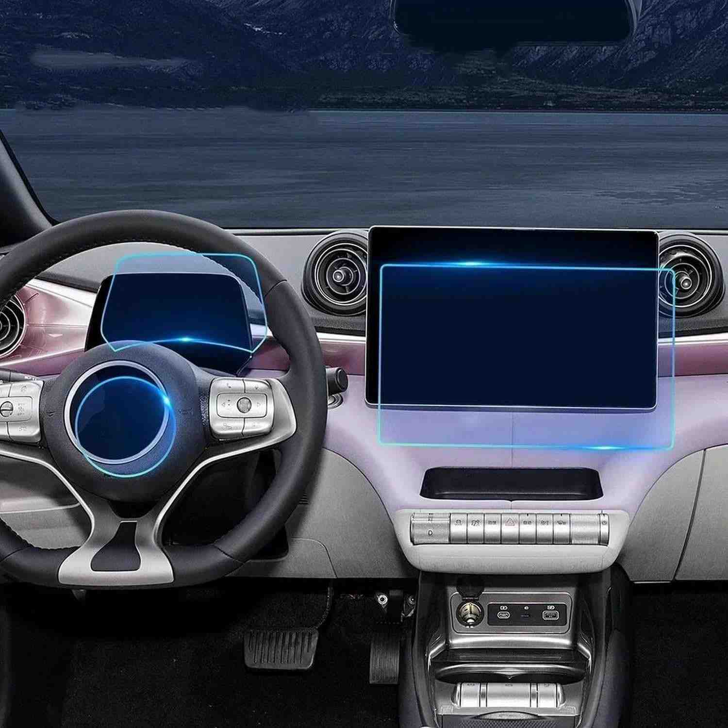 Proteção Premium para BYD Dolphin EV: Película TPU Anti-Risco para Tela GPS