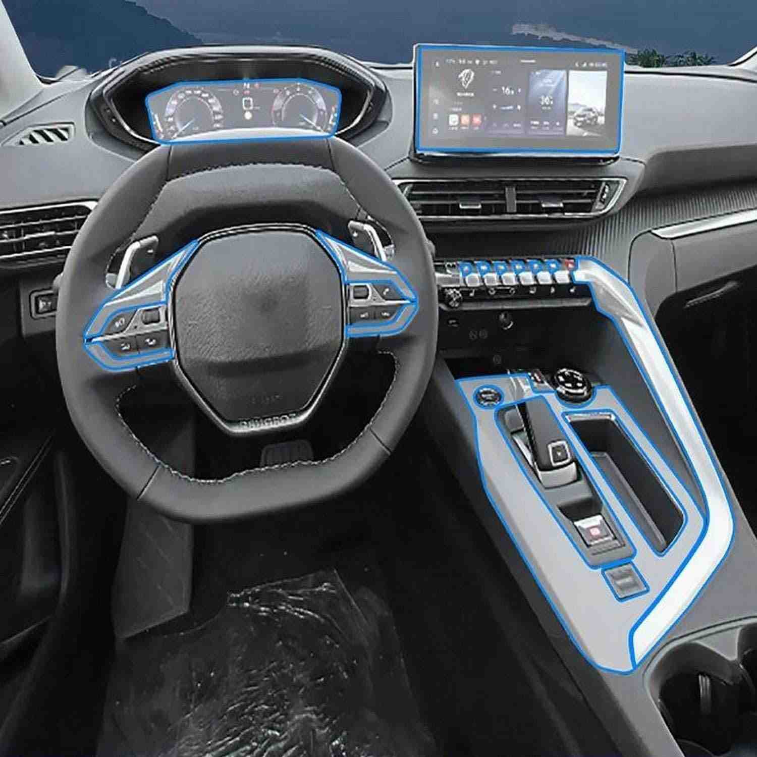 Película Protetora TPU Transparente para Console HAVAL H6 2024-2025 - Proteção Premium