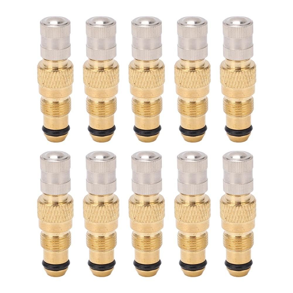 Kit 10 Hastes de Válvula TR218A TR618A para Tratores e Equipamentos Agrícolas - Latão Resistente