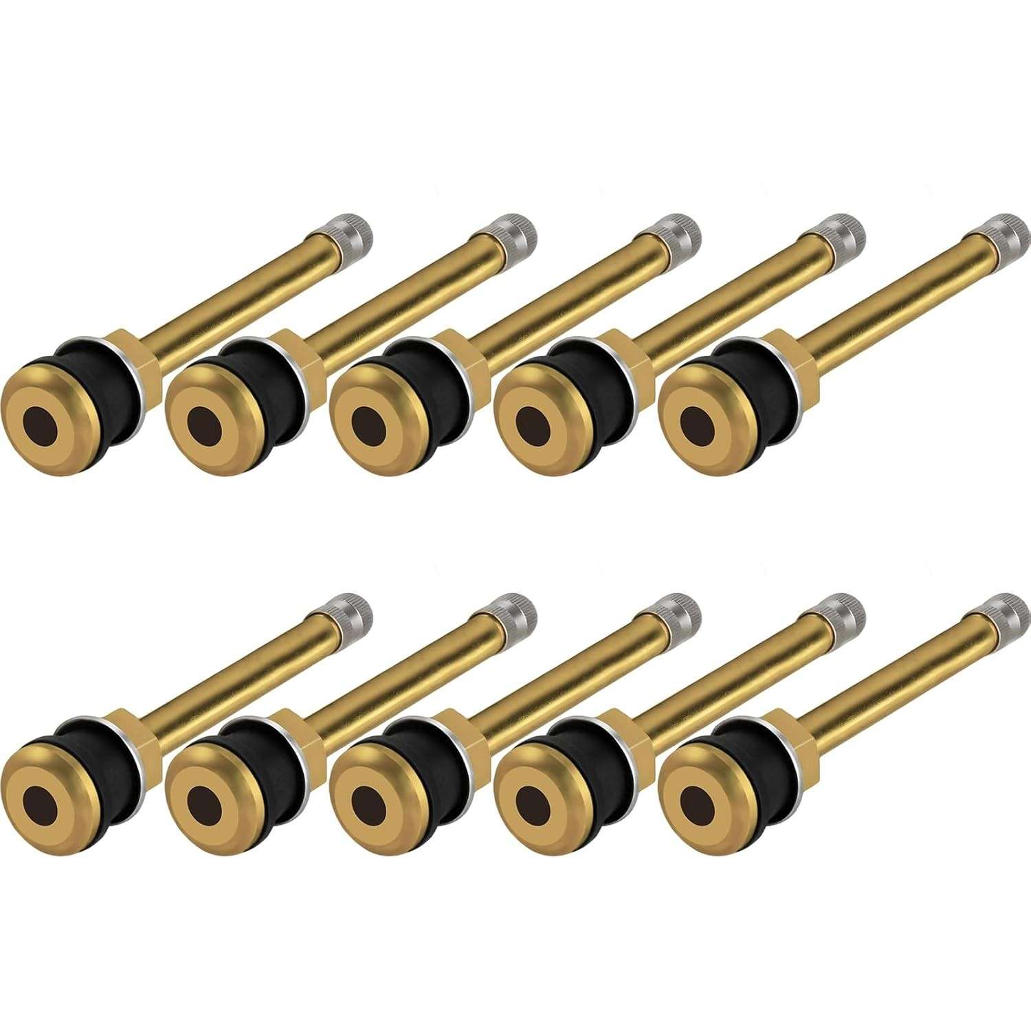 Kit 10 Hastes de Válvula TR572 Latão 3-3/4" para Caminhões - Segurança e Durabilidade