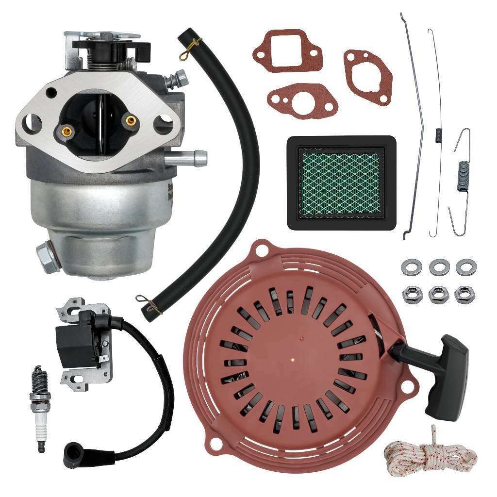 Kit Completo Strongthium: Carburador GCV160 + Partida de Tração + Bobina + Vela + Filtro de Ar