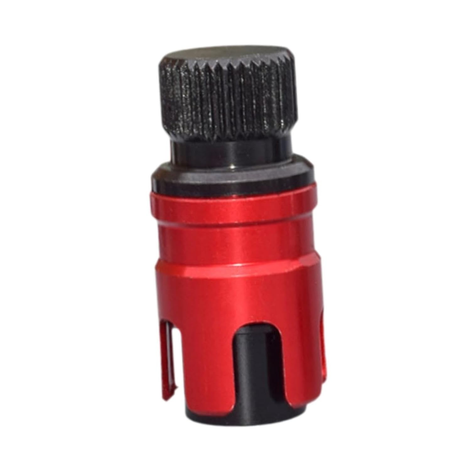 Válvula de Liberação Rápida de Ar para Pneus de SUV - Deflação Rápida e Tração Off-Road (Vermelho/Preto)