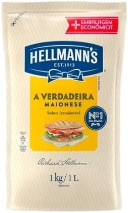 Hellmans Maionese Tradicional, Sachê, 1kg
