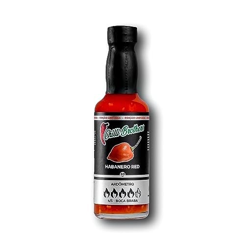Molho De Pimenta Habanero Red 60ml Chilli Brothers Tradicional Artesanal Sem Glúten 100% Vegano