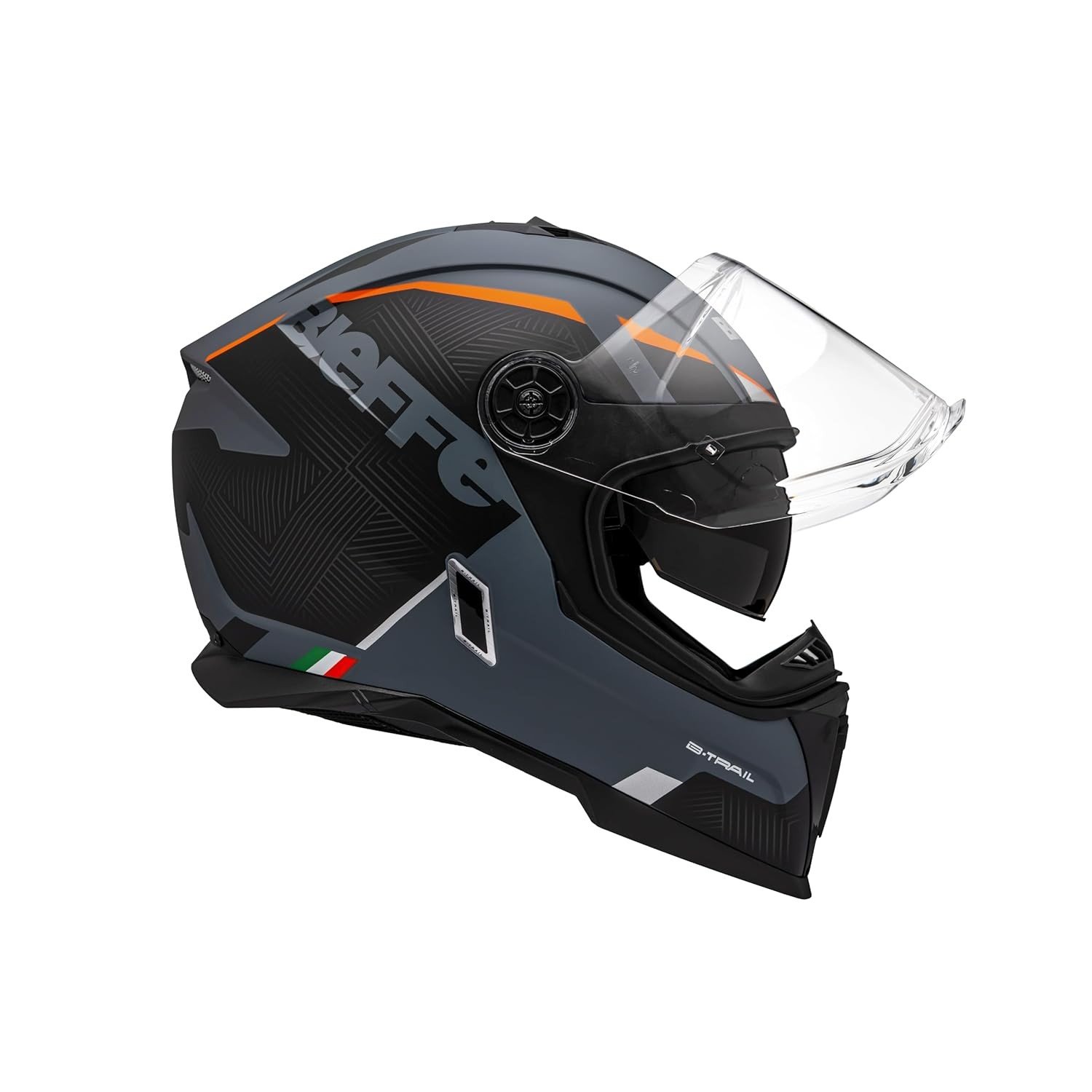 Capacete Masculino Bieffe B-Trail Delux Preto: Segurança e Conforto com Óculos Integrado