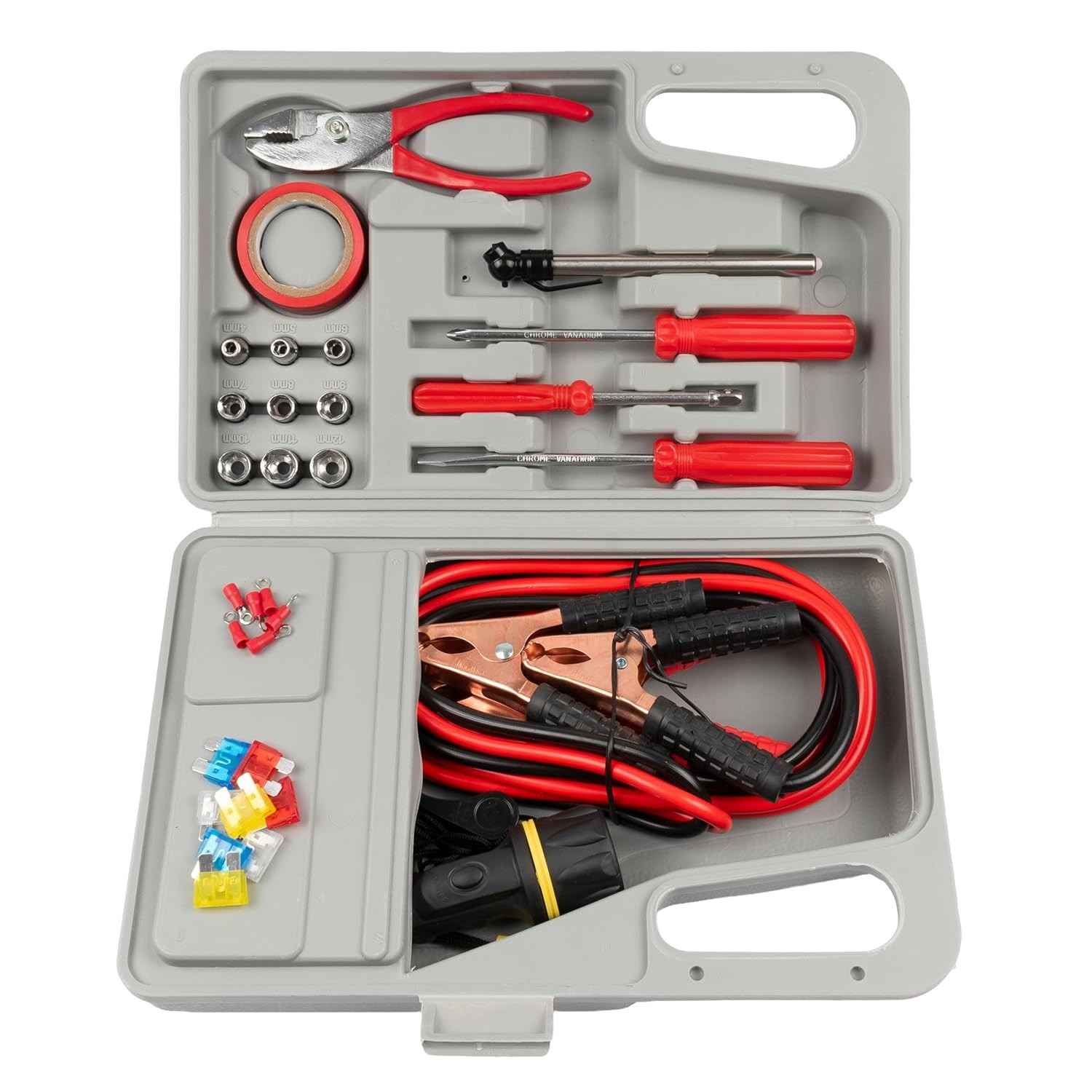 Kit de Emergência Veicular EDA 32 Peças: Segurança e Tranquilidade em Qualquer Imprevisto