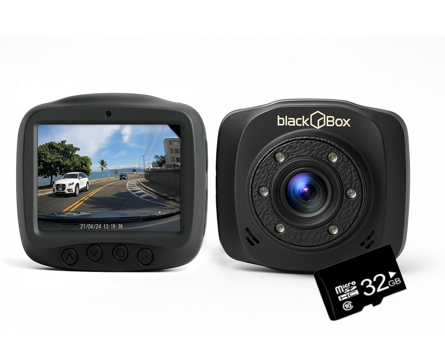 Black Box GP2: Câmera Veicular HD com Cartão 32GB - Segurança e Tranquilidade para Seu Carro