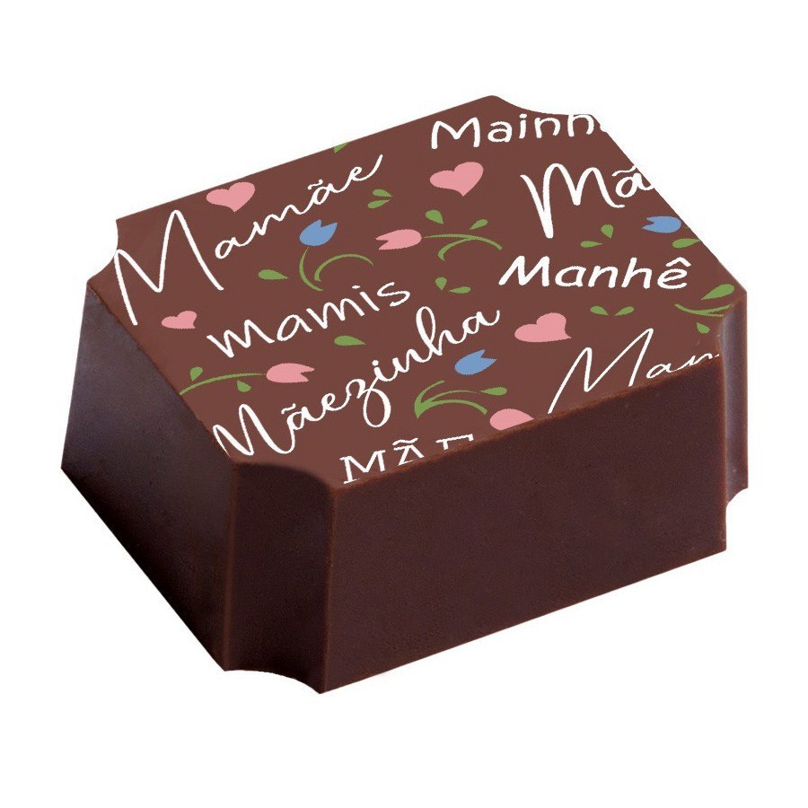 Transfer para Chocolate Mães: Decore com Amor!