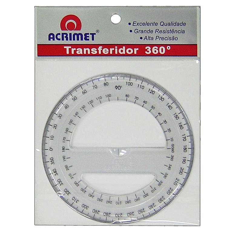 Transferidor 360° Acrimet: Precisão Total!