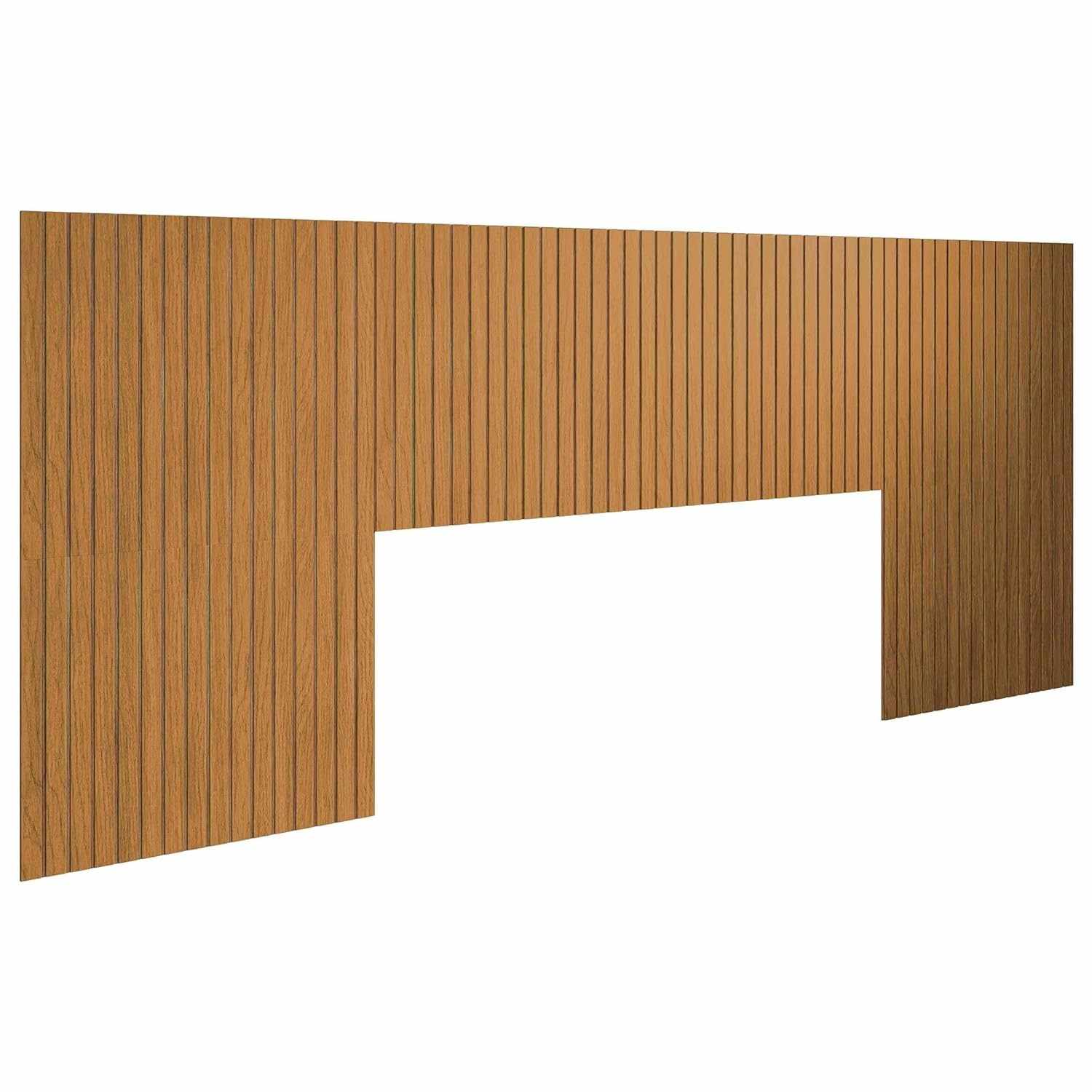 Cabeceira Ripada Casal Queen King 240x106 Auto Adesiva - Transforme seu Quarto com Estilo