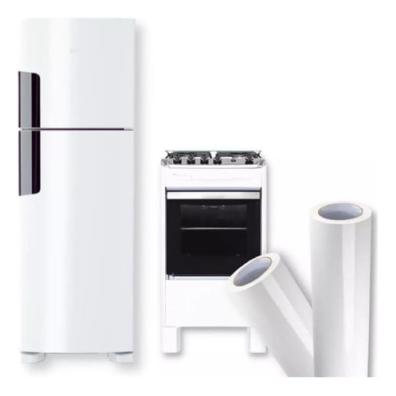 Adesivo Vinil Branco Brilho 10m x 50cm - Transforme sua Casa com Facilidade