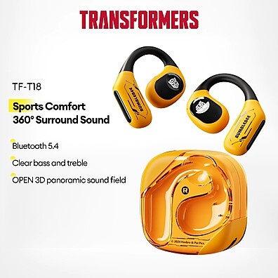 Transformers TF-T18: Fones Bluetooth com Som Premium e Design Inovador