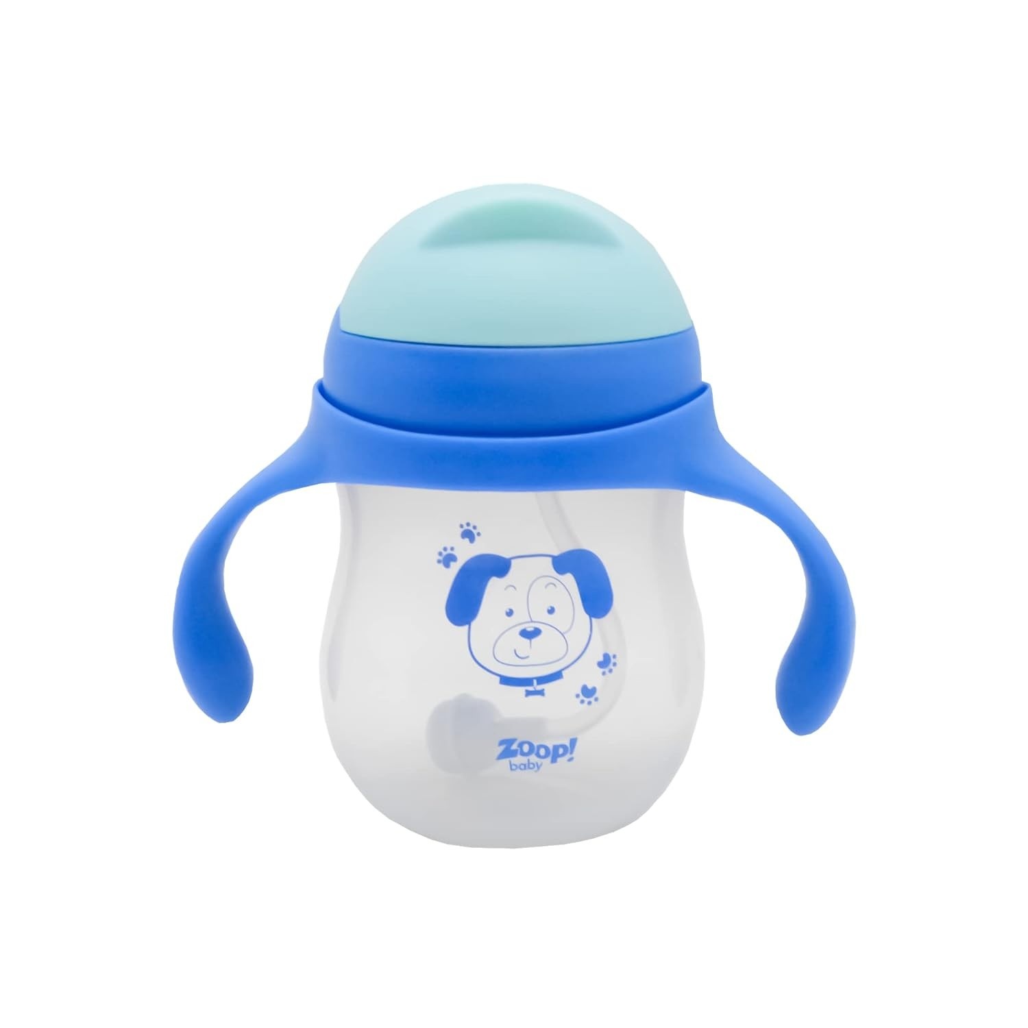 Copo de Transição Azul com Alças 280ml - Seguro, Sem BPA | Zoop Toys
