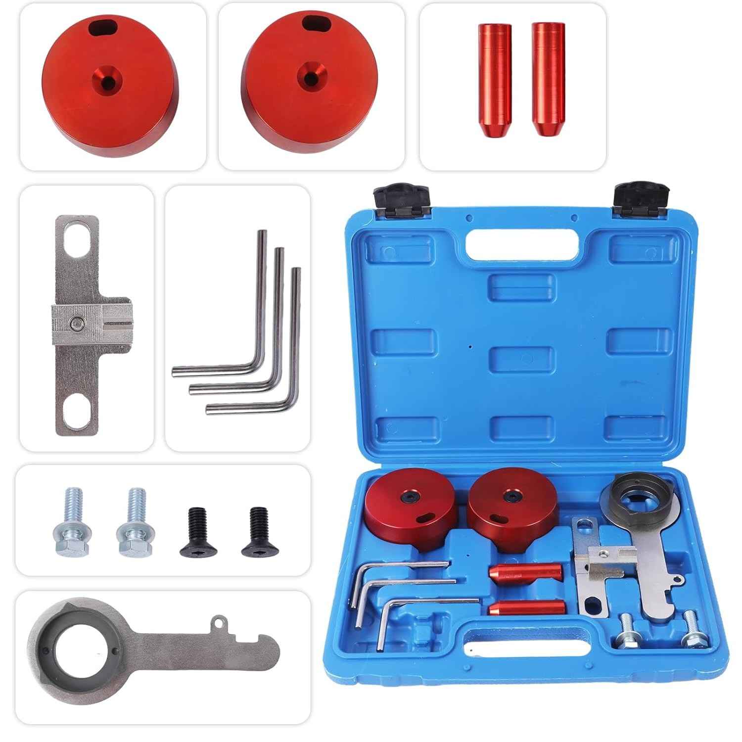 Kit Ferramentas Sincronização Eixo Cames Ford Transit EcoBlue 2.0 TDCi - Bloqueio Motor Diesel