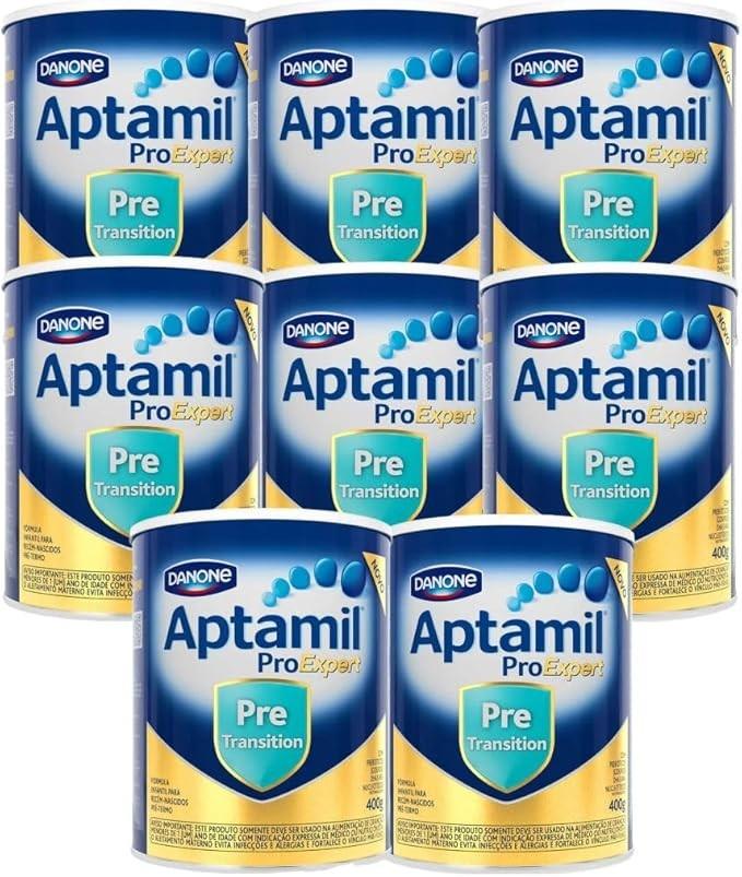 Fórmula Infantil Aptamil Pre Transition 400g - Kit 8 latas