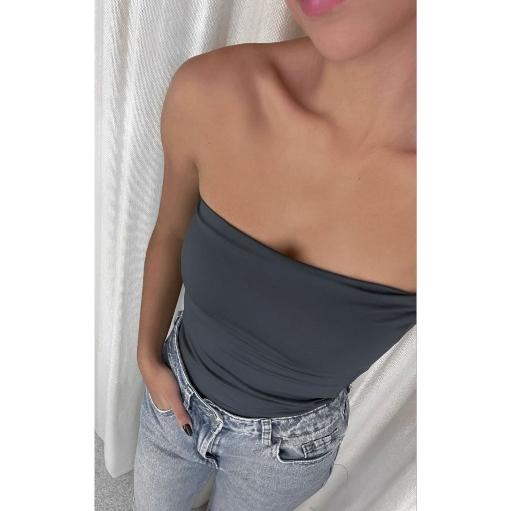 Tube Top Cropped Suplex: Sustentação Firme e Estilo Sem Transparência