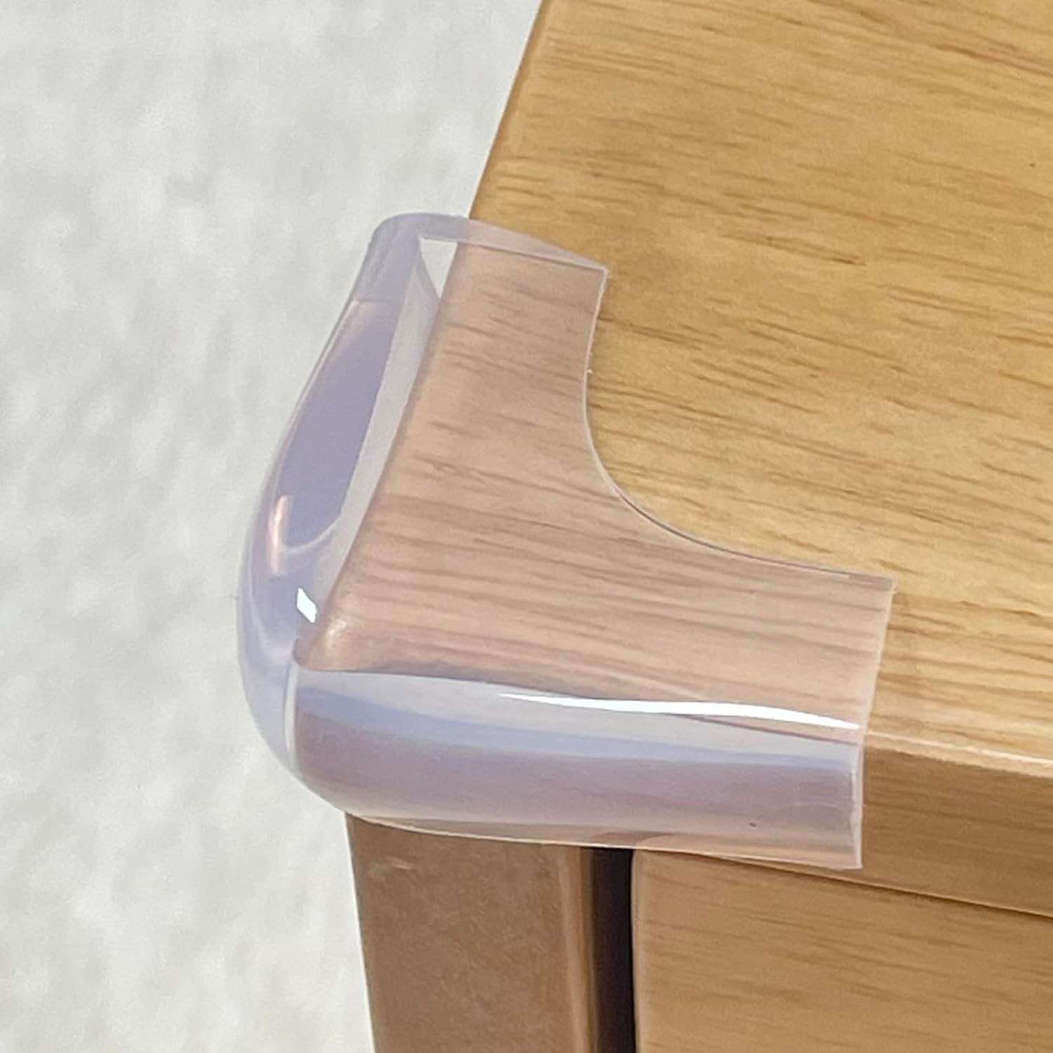 Protetor de Quina para Mesa em Silicone Transparente - Kit com 4 Unidades para Segurança Infantil