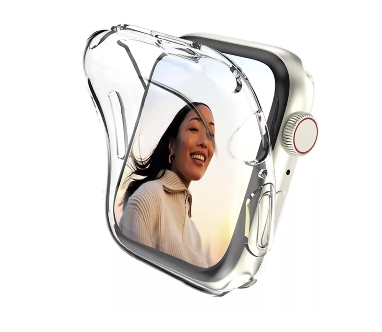 Capa Silicone 360° Transparente para Apple Watch Series 10 (42mm) - Proteção Total