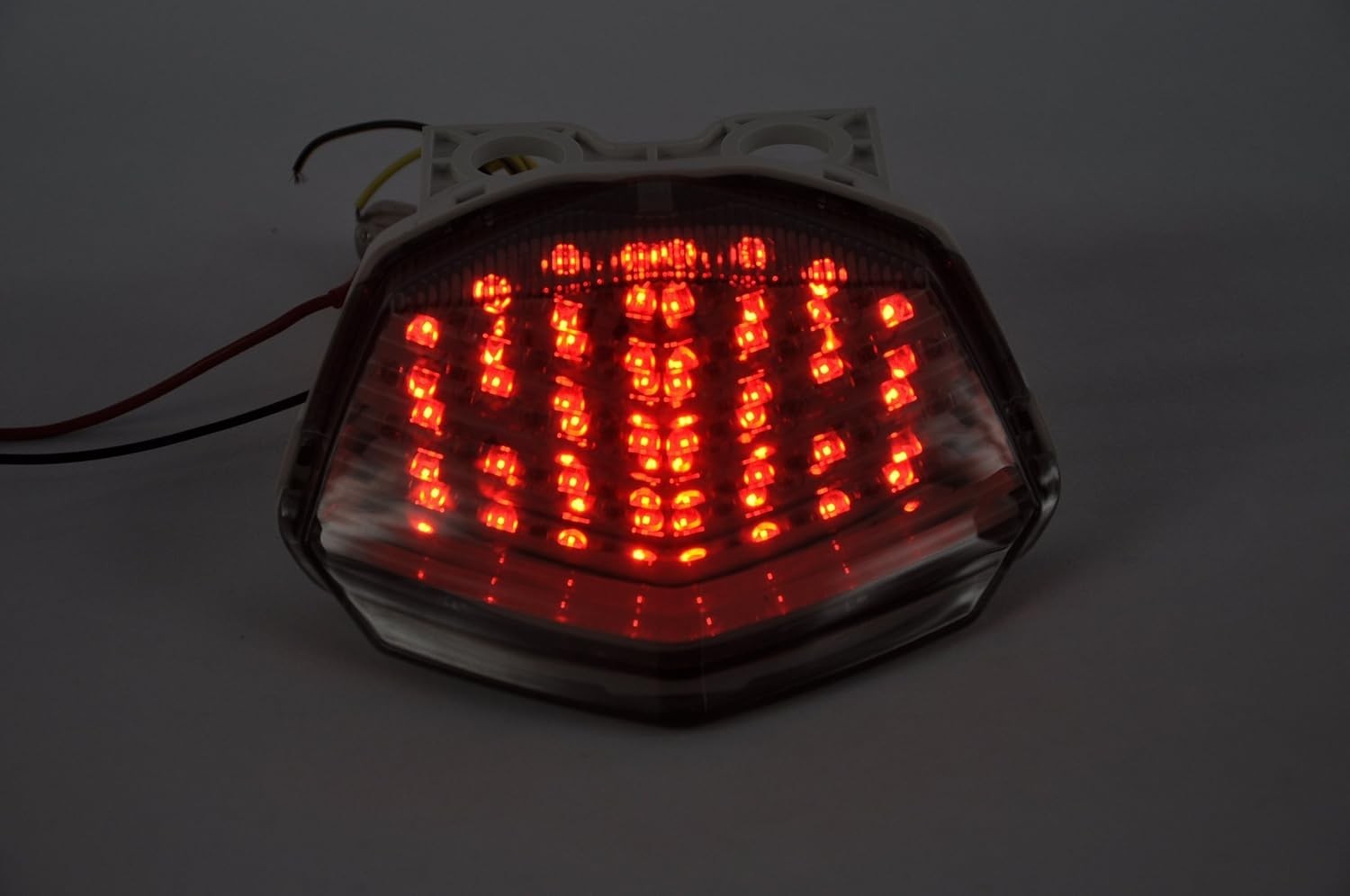 Lanterna Traseira LED Fumê com Setas Integradas para Kawasaki Ninja 250R (08-12)