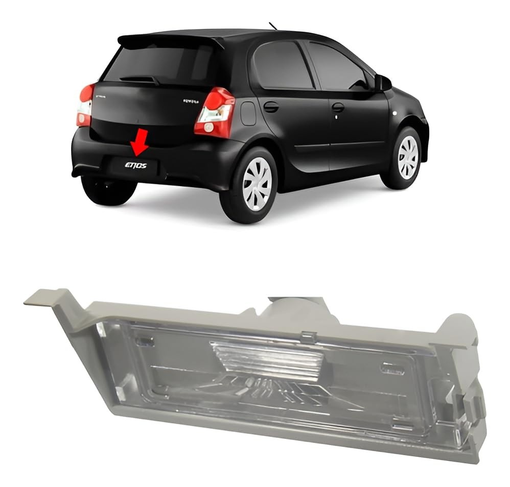 Lanterna Luz Placa Traseira Toyota Etios Hatch/Sedan 2012-2019 - DSC