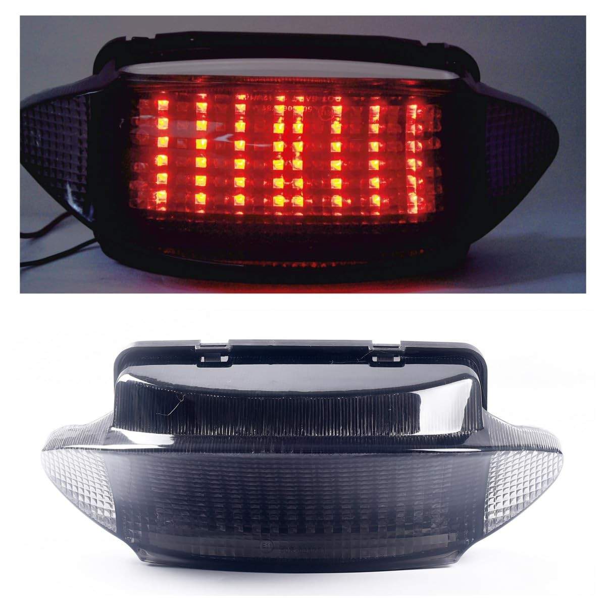 Lanterna Traseira LED Fumê com Setas Integradas para Honda CBR600F3 (97-98) - Upgrade Visual e Segurança