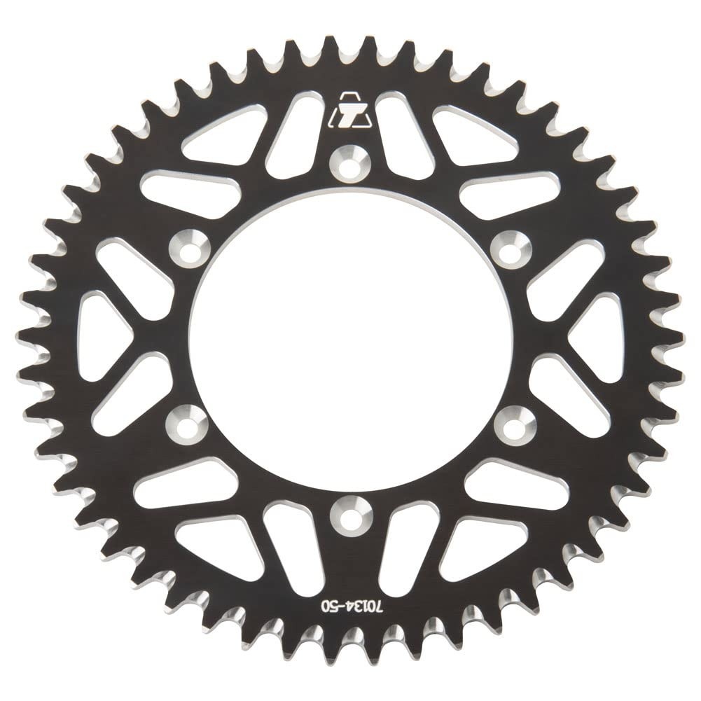 Roda Dentada Traseira TUSK 50 Dentes Alumínio Preta para Suzuki RMZ250/450 - Performance e Durabilidade