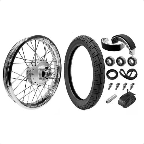 Roda Traseira Completa CG Fan 125 (2009-2017) com Pneu e Câmara