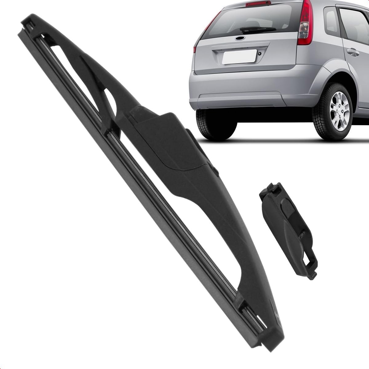 Palheta Limpadora Para-Brisa Traseiro Vigia Carenada 12" Fiesta 2005-2014 - Limpeza Silenciosa e Eficiente