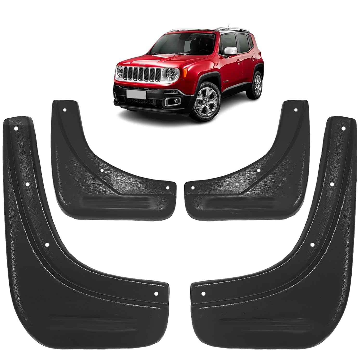 Kit Lameiro (Parabarro) Dianteiro e Traseiro Personalizado Jeep Renegade 2014-2023