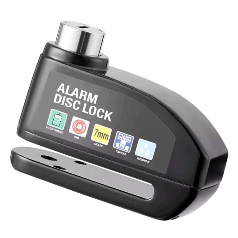 Trava Antifurto para Moto com Alarme de 120dB – Proteção Máxima