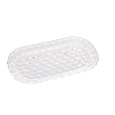 Travessa de Cristal Bubble Lyor: Elegância à Mesa