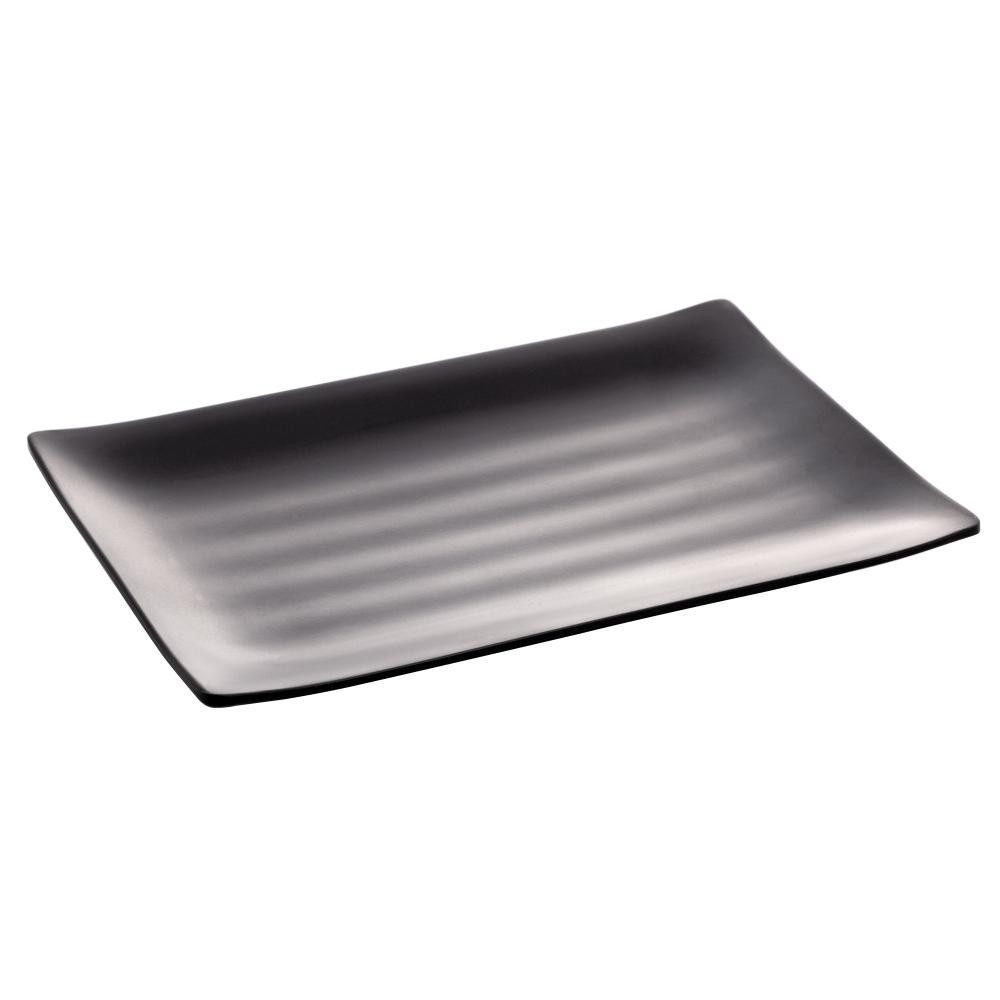 Travessa Melamina Preta 24,5cm: Elegância na Sua Mesa