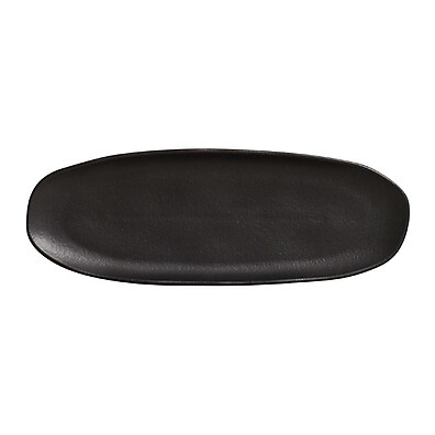 Travessa Oval Preta: Sirva com Elegância!
