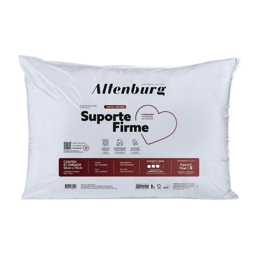 Travesseiro Altenburg Firme: Sono Perfeito e Antialérgico
