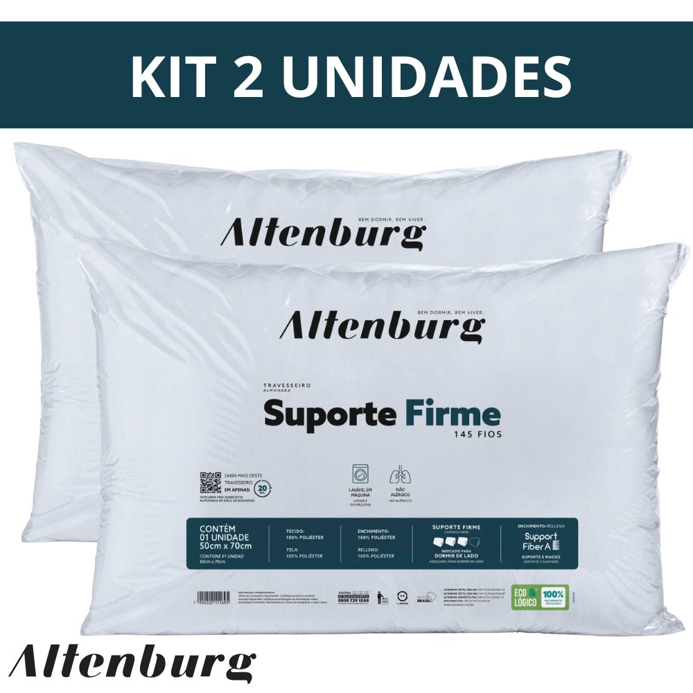 Travesseiro Altenburg Firme: Sono Perfeito e Sem Alergias!