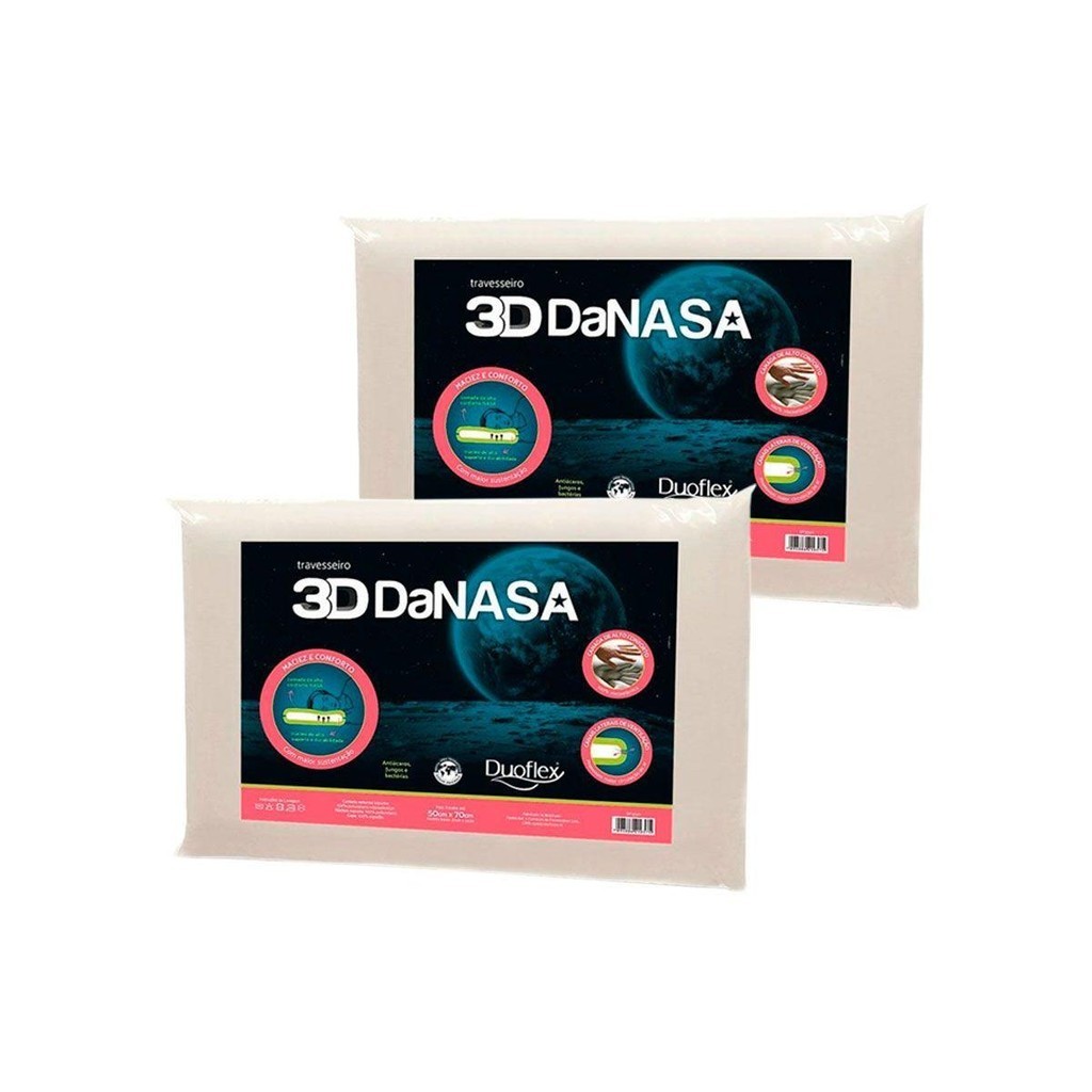 Travesseiro Nasa Duoflex: Sono Perfeito em Dobro!