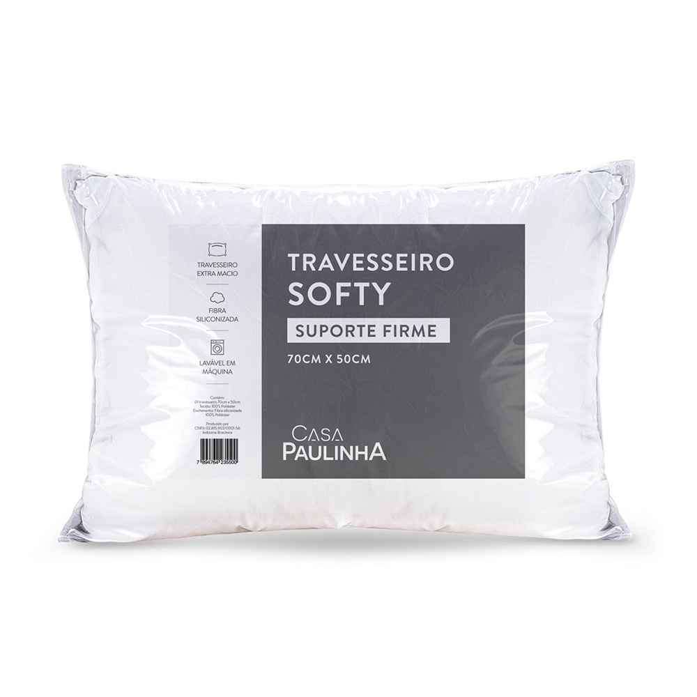 Travesseiro Softy Firme: Sono Perfeito e Suporte Ideal