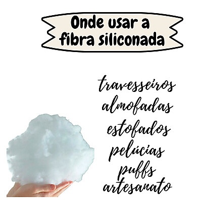Fibra Siliconada Branca 1kg: Enchimento Perfeito para Sofás e Travesseiros