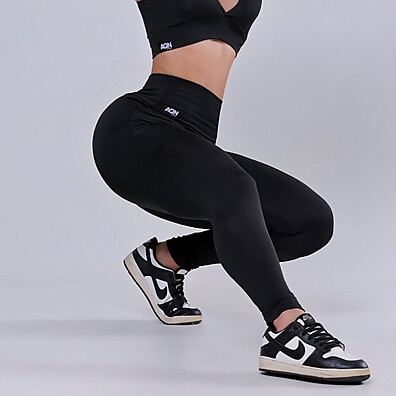 Legging Fitness Preta Grace AQN SPORT: Conforto e Estilo para Seu Treino