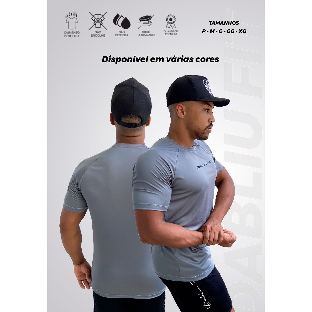 Camiseta Dry Fit Dabliu Fit: Conforto e Performance para Treinos