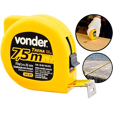 Trena Vonder 7,5m: Precisão Profissional!