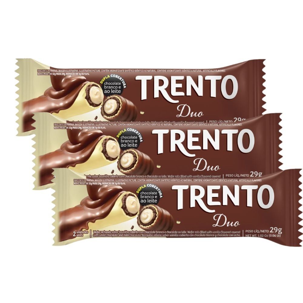 Trento Duo: Kit 3 Chocolates Irresistíveis!