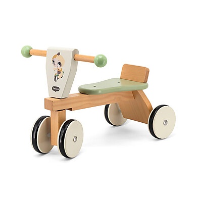 Triciclo de Madeira Sem Pedal: Aventura Boho Chic!